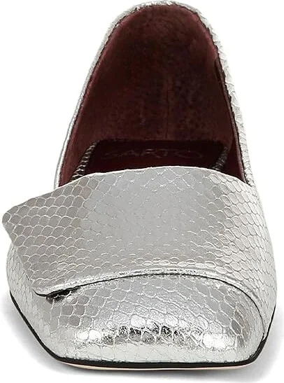 Franco Sarto Tracy Skimmers Women's Shoes Silver Snake Print Leather : 5.5 M - Image 4