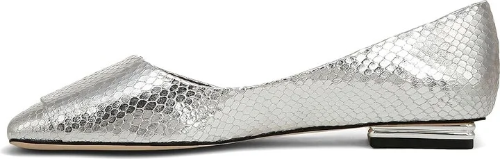 Franco Sarto Tracy Skimmers Women's Shoes Silver Snake Print Leather : 5.5 M - Image 5