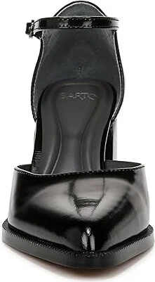 Franco Sarto Trendy Women's Shoes Black Leather : 6 M - Image 4