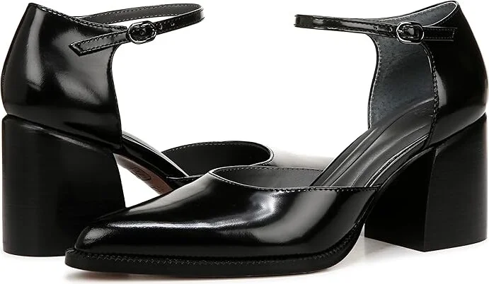 Franco Sarto Trendy Women's Shoes Black Leather : 6 M