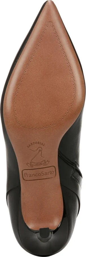 Franco Sarto Women's Anna Pointed Toe Kitten Heel Dress Booties - Image 9