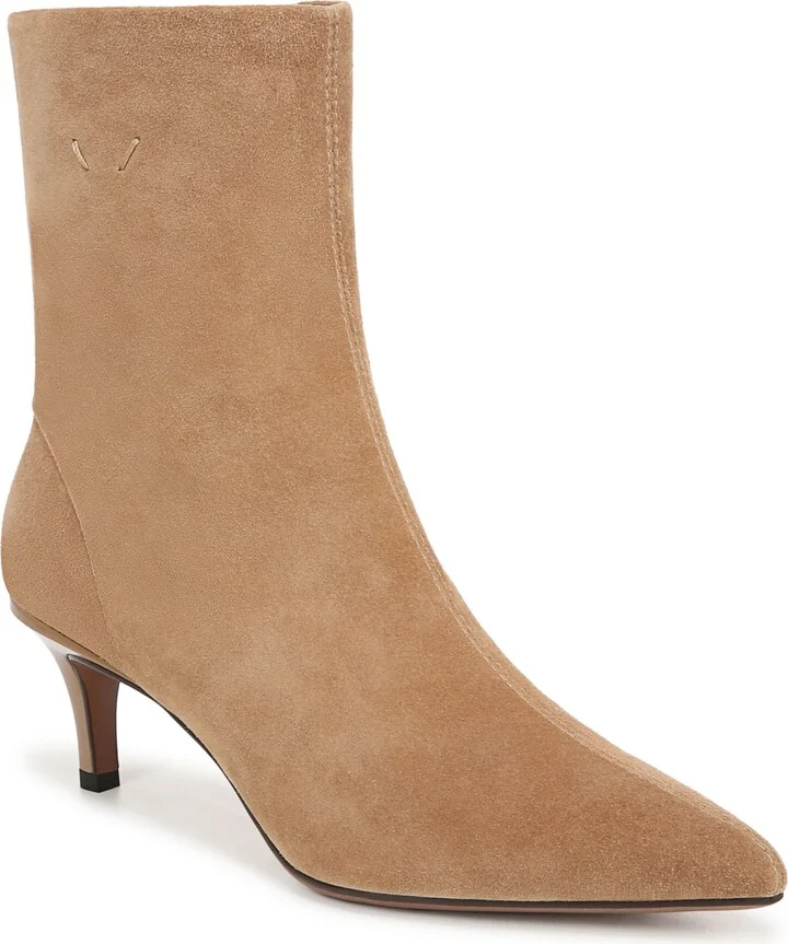 Franco Sarto Women's Anna Pointed Toe Kitten Heel Dress Booties
