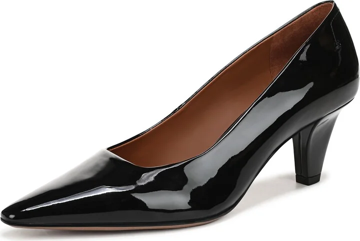 Franco Sarto Women's Astra Pump Black Patent Faux Leather 11 M