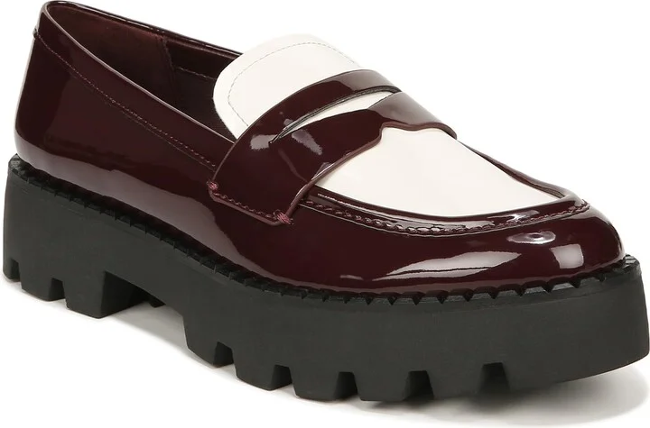 Burgundy and Cream Patent