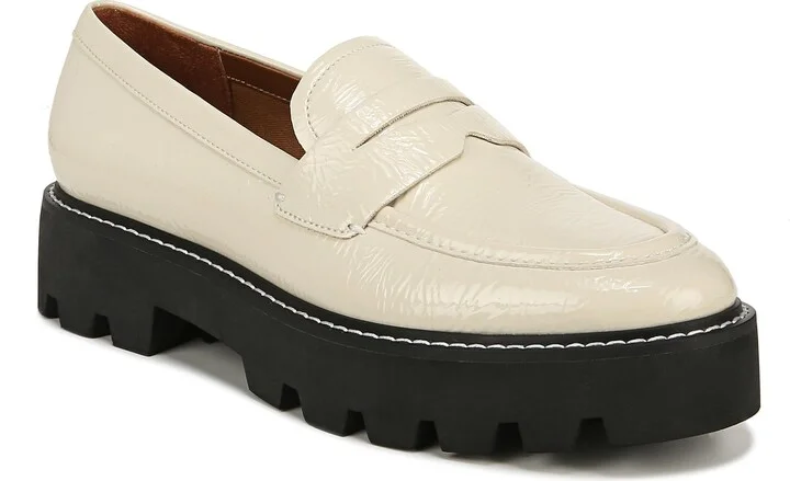 Franco Sarto Womens Balin Lug Sole Chunky Loafer