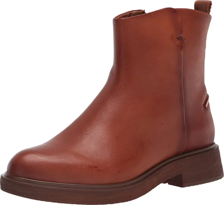 Franco Sarto Womens Bealy Ankle Boot Cognac 5 M