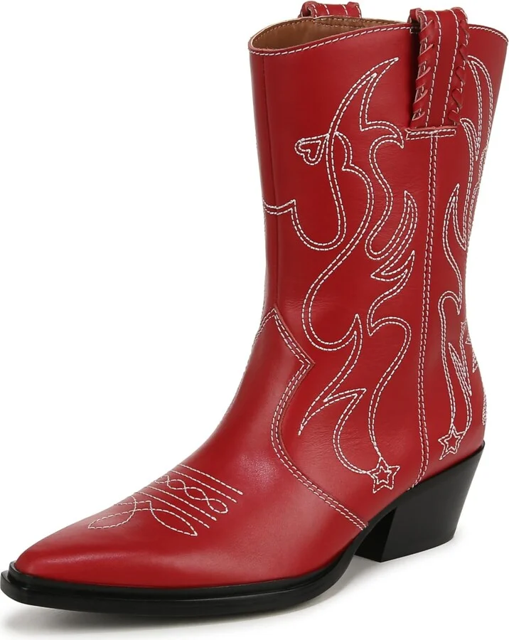 Crimson Red Leather
