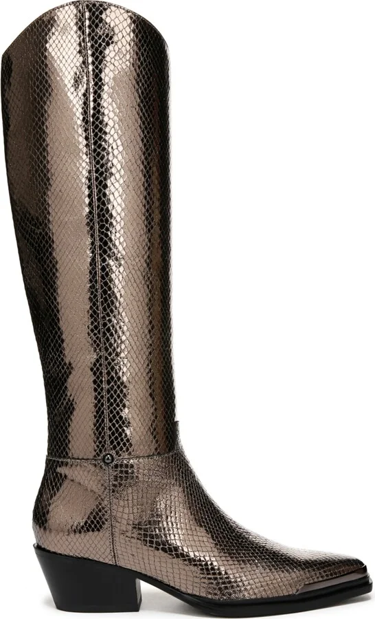 Franco Sarto Women's Billie Wide Calf Pointed Toe Knee High Western Boots - Image 6