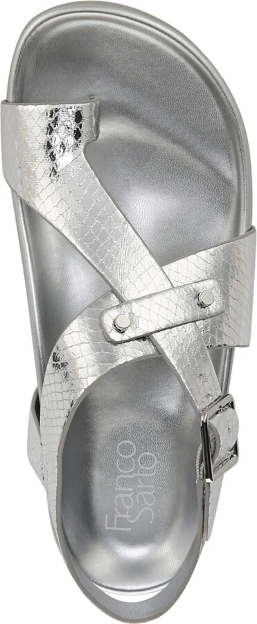 Franco Sarto Women's Blair Toe Loop Round Toe Flat Sandals - Image 9