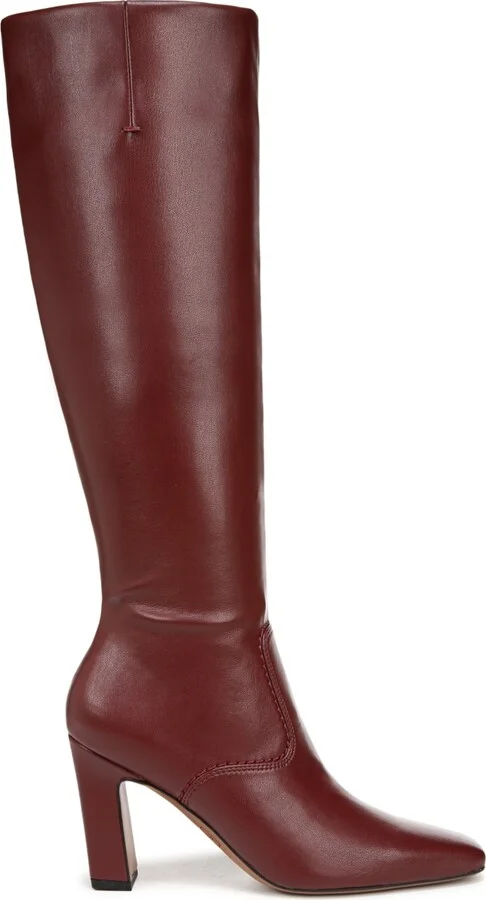 Franco Sarto Women's Bowman Wide Calf Square Toe Knee High Dress Boots - Image 10