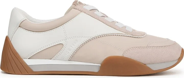Franco Sarto Women's Brescia Lace Up Jogger Sneakers - Multi Beige Faux Leather/Fabric - Image 2