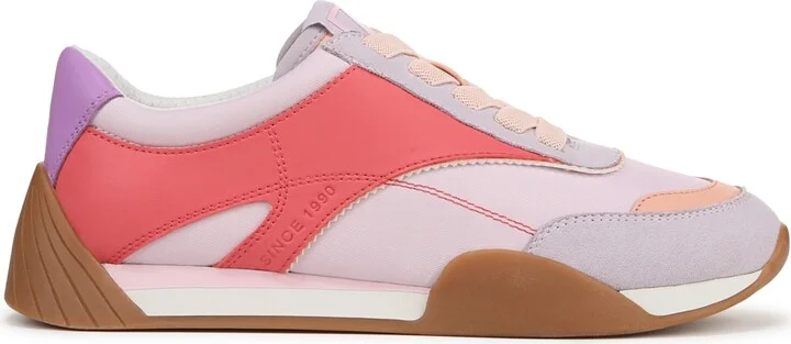 Franco Sarto Women's Brescia Lace Up Jogger Sneakers - Multi Beige Faux Leather/Fabric - Image 6