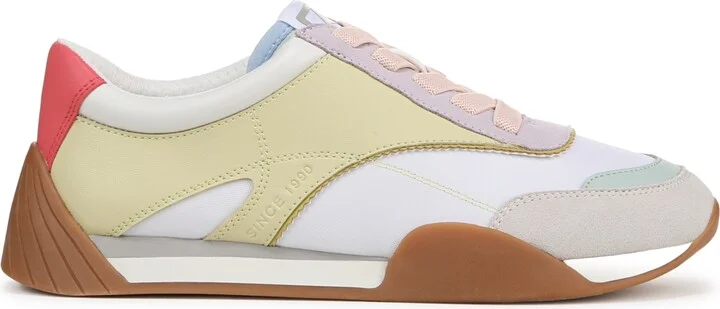 Franco Sarto Women's Brescia Lace Up Jogger Sneakers - Multi Beige Faux Leather/Fabric - Image 10