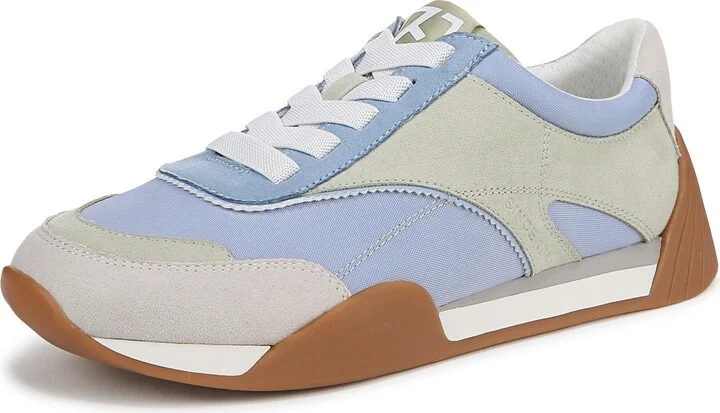 Franco Sarto Womens Brescia Sneaker Light Blue Multi Woven 5 M