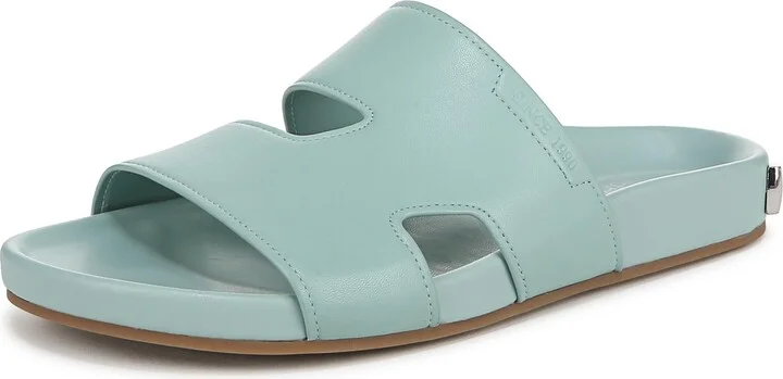 Franco Sarto Womens Britt Slide Sandal Sky Blue 6 M