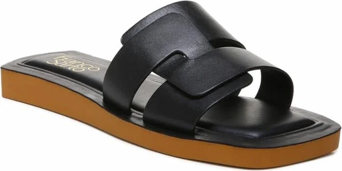 Franco Sarto Womens Capri Slide Sandal Black 6 W