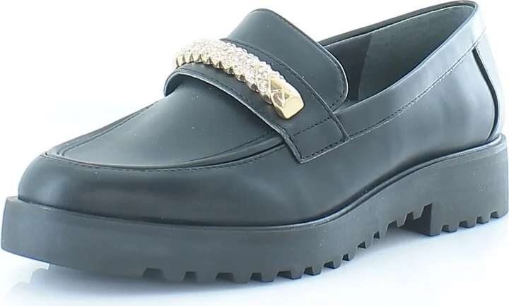 Franco Sarto Womens Carolbling Slip On Loafer Black 7 M