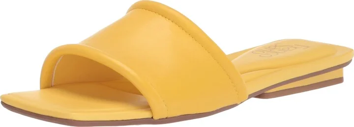 Franco Sarto Womens Caven Slide Sandal Yellow 5.5 M