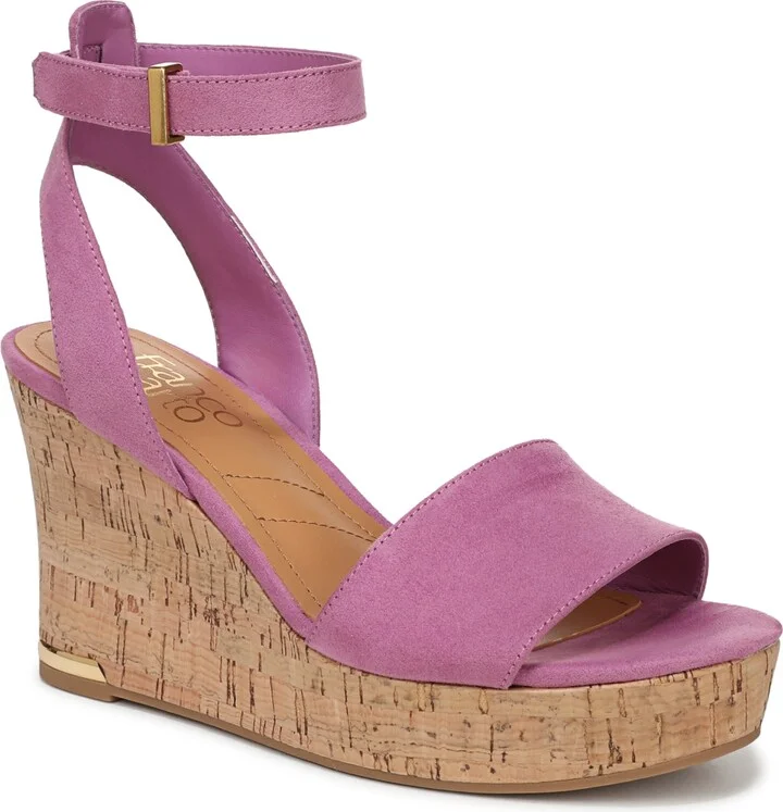 Franco Sarto Women's Celeste 2 Open Toe Strappy Wedge Sandals