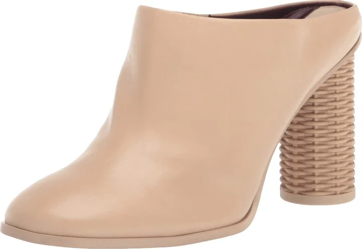 Franco Sarto Womens Cindy Mule Beige Leather 9 M