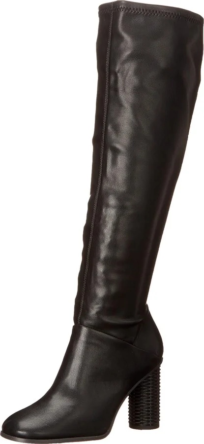Franco Sarto Womens Cindy Tall Wide Calf Knee High Boot Black 8.5 M