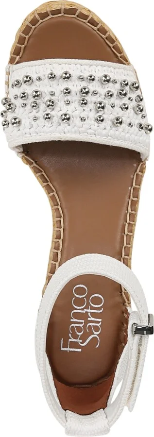 Franco Sarto Women's Clemens Raffia Espadrille Wedge Sandals - Image 4