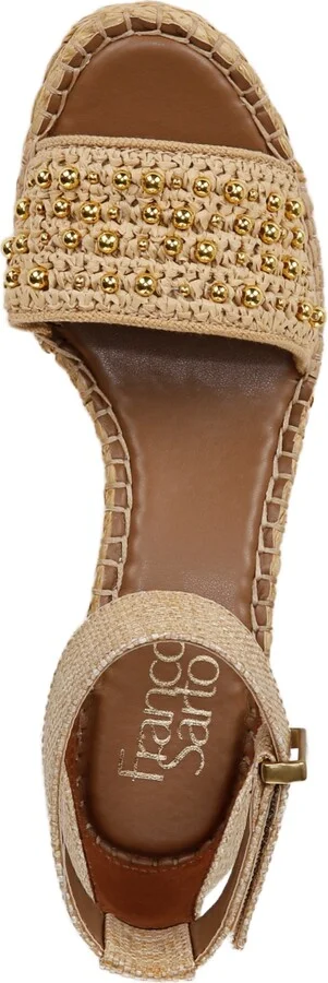Franco Sarto Women's Clemens Raffia Espadrille Wedge Sandals - Image 8