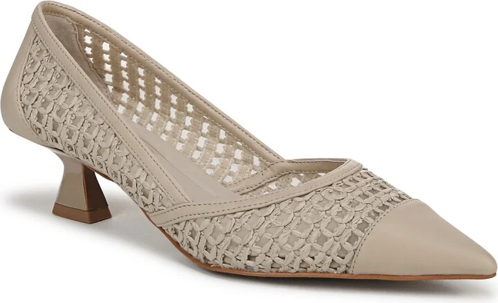 Franco Sarto Women's Darcy Pointed Toe Kitten Heel Pumps