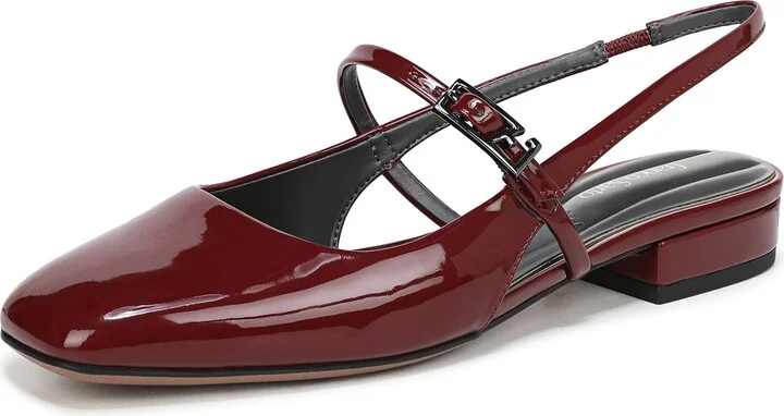 Dark Red Patent Faux Leather