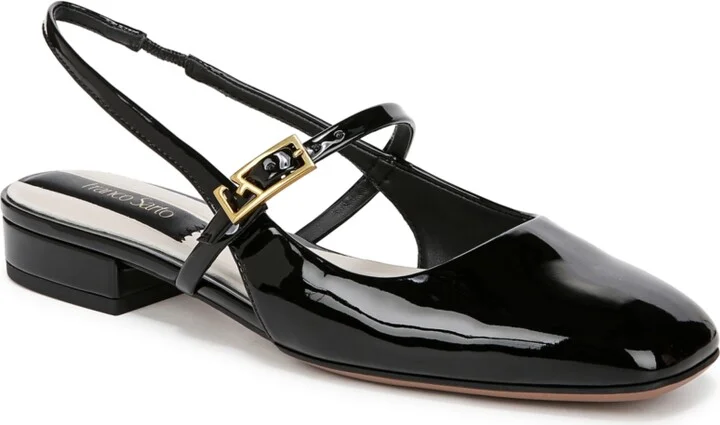 Franco Sarto Women's Destin Square Toe Mary Jane Slingback Flats