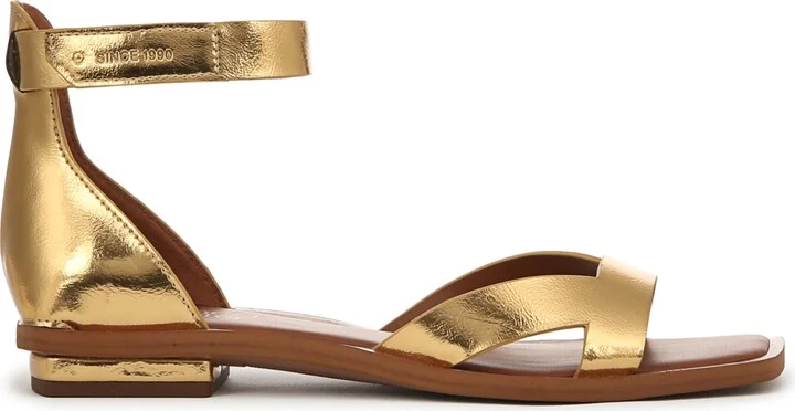 Franco Sarto Women's Elisa Open Square Toe Ankle Strap Flat Sandals - Image 2