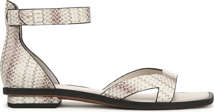 Franco Sarto Women's Elisa Open Square Toe Ankle Strap Flat Sandals - Image 6
