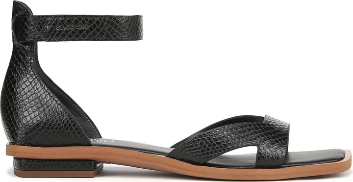 Franco Sarto Women's Elisa Open Square Toe Ankle Strap Flat Sandals - Image 11
