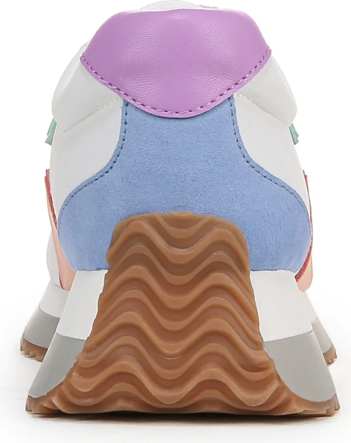 Franco Sarto Women's Erica Lace Up Platform Sneakers - Multi White Leather/Faux Leaher/Fabric - Image 3