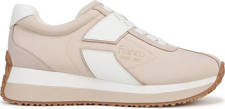 Franco Sarto Women's Erica Lace Up Platform Sneakers - Multi White Leather/Faux Leaher/Fabric - Image 6