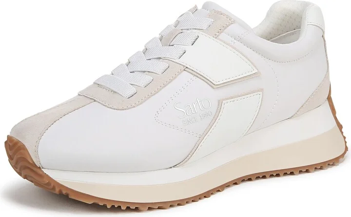 Franco Sarto Womens Erica Sneaker White 9.5 M
