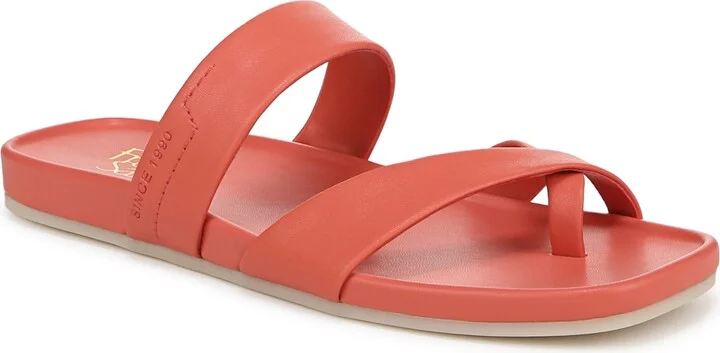 Franco Sarto Women's Estella Open Square Toe Slide Flat Sandals