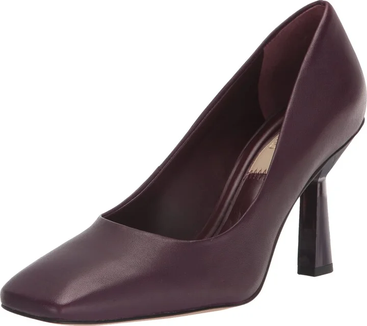 Franco Sarto Womens Finley High Heel Pump Plum Purple Leather 7.5 M
