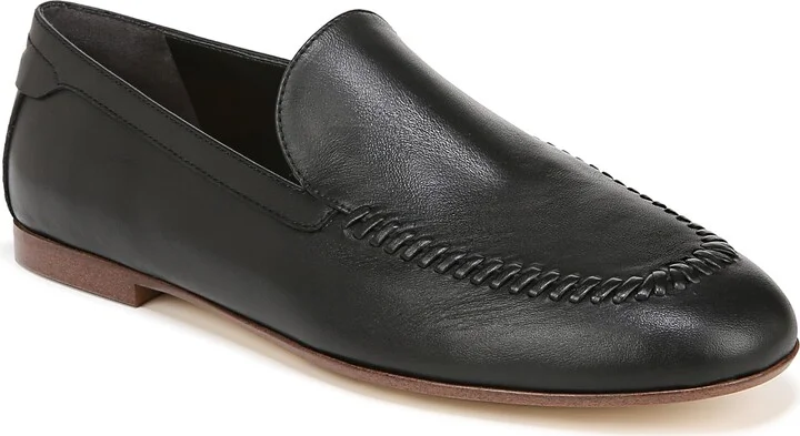Franco Sarto Womens Flexa Gala Slip-On Flat Loafers Black Leather 6.5 M