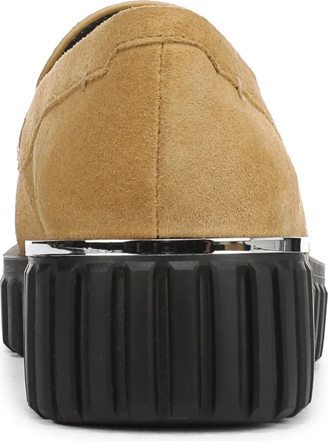 Franco Sarto Women's Flexa Roma Round Toe Lug Sole Loafers - Black/Leopard Print Fur - Image 7