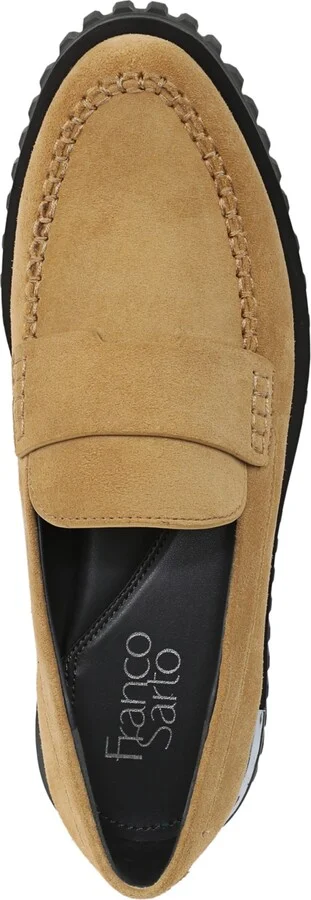 Franco Sarto Women's Flexa Roma Round Toe Lug Sole Loafers - Black/Leopard Print Fur - Image 8