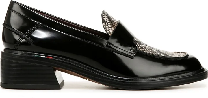 Franco Sarto Women's Gabriella Block Heel Loafers - Grey Snake/Black Faux Leather - Image 2