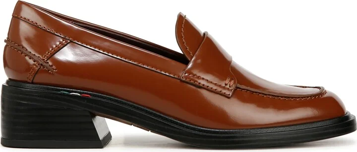 Franco Sarto Women's Gabriella Block Heel Loafers - Grey Snake/Black Faux Leather - Image 6