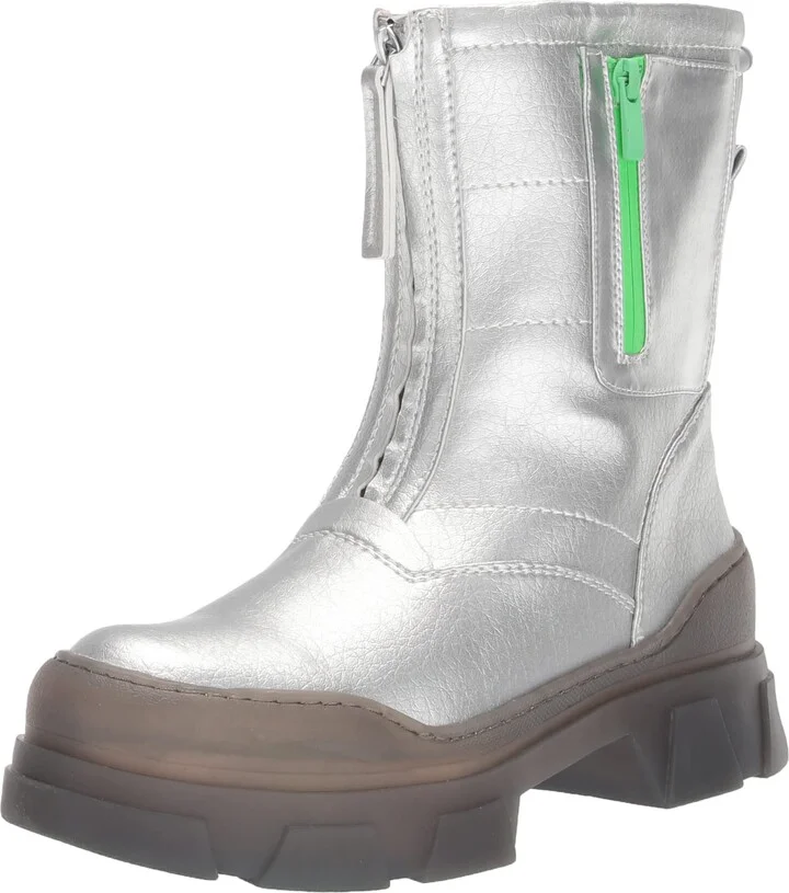 Franco Sarto Womens Galaxy Snow Boot Silver 5.5 M
