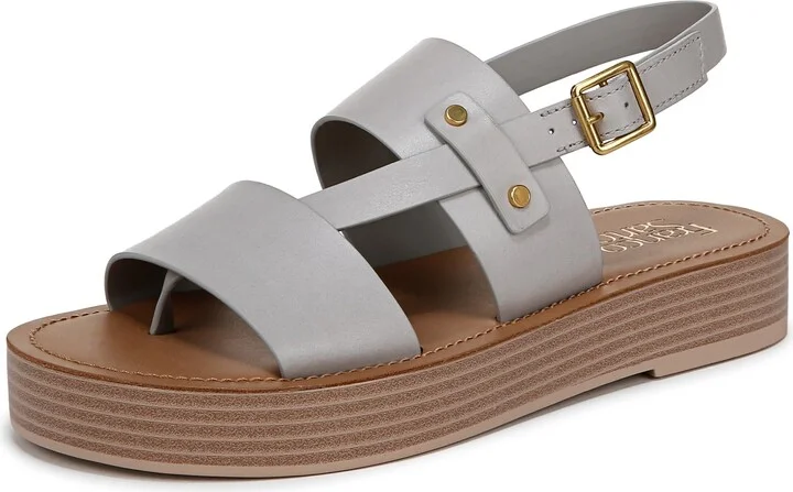 Franco Sarto Womens Genova Sandal Modern Grey 10 M