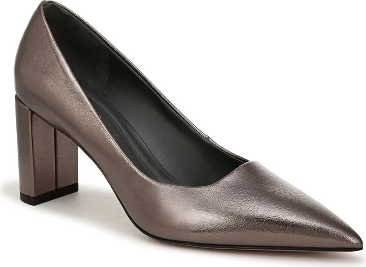 Pewter Metallic Faux Leather