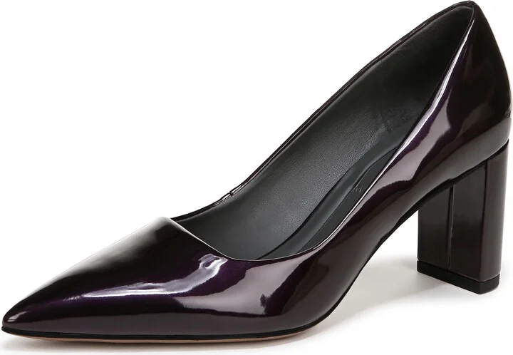 Franco Sarto Womens Giovanna Pointed Toe Pump Purple Patent 6.5 M