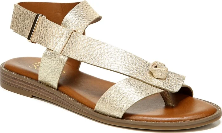 Franco Sarto Women's Glenni Hidden Adjustable Strap Flat Sandals