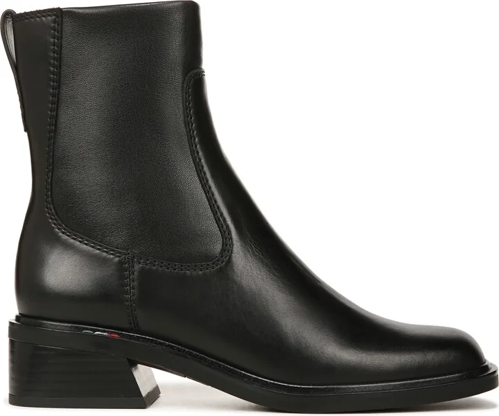 Franco Sarto Women's Gracelyn Square Toe Booties - Black Leather/Faux Leather - Image 2