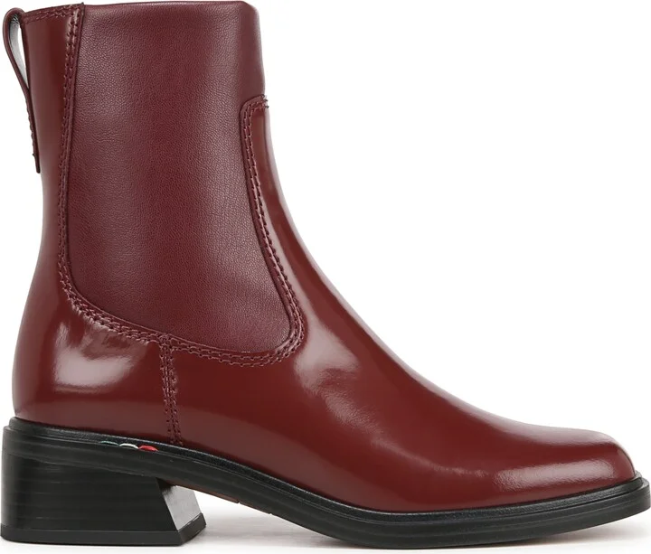 Franco Sarto Women's Gracelyn Square Toe Booties - Black Leather/Faux Leather - Image 7